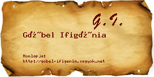Göbel Ifigénia névjegykártya